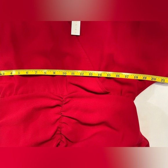 TRINA TURK Cranberry red ruched skirt dress size 8.‎ - Picture 14 of 16